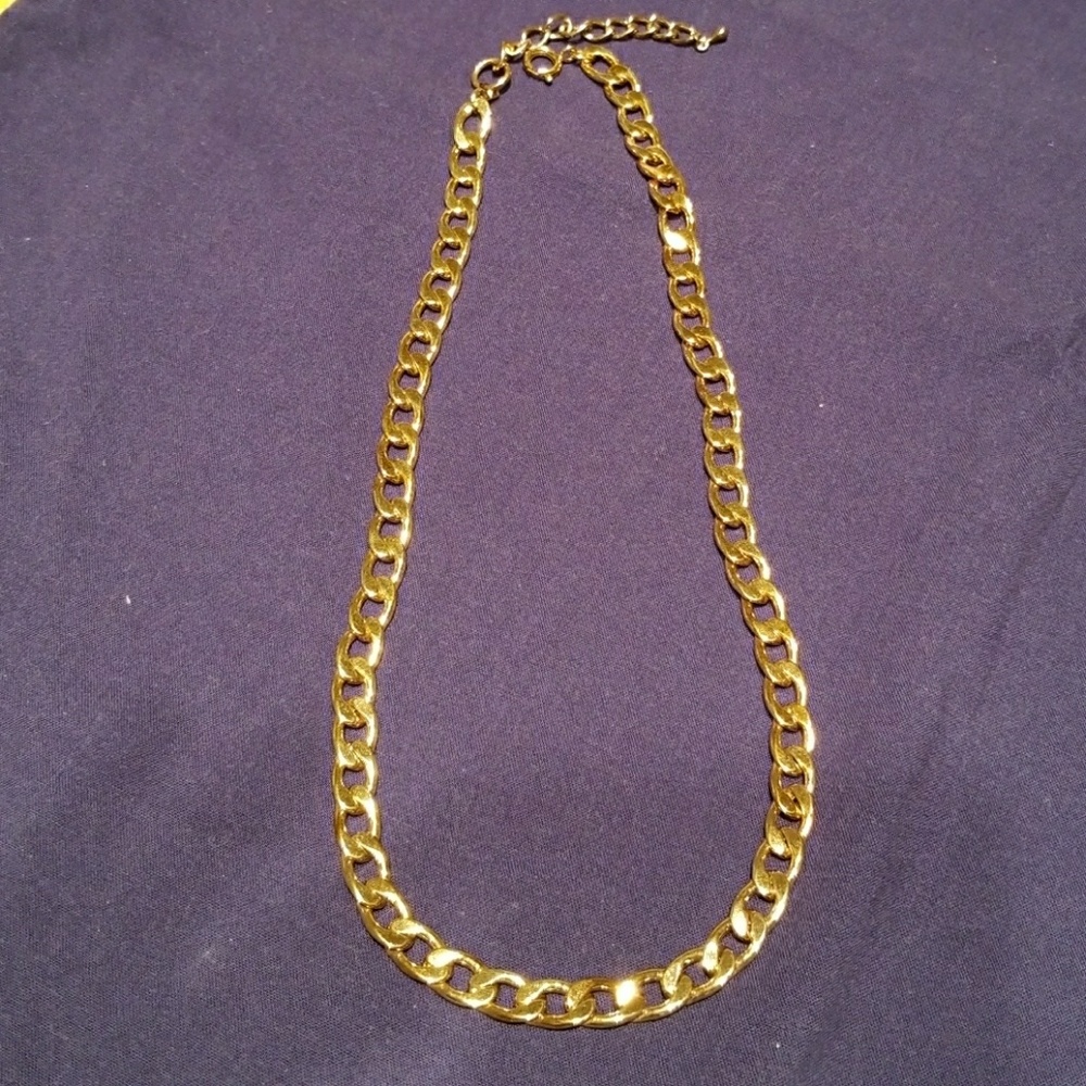 Gold-plated chain necklace 17.5"